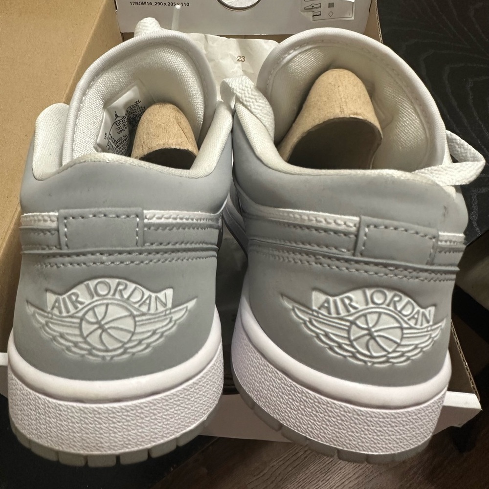 Jordan Women’s Low-Top Sneakers in White and Gray - Picture 4 of 4